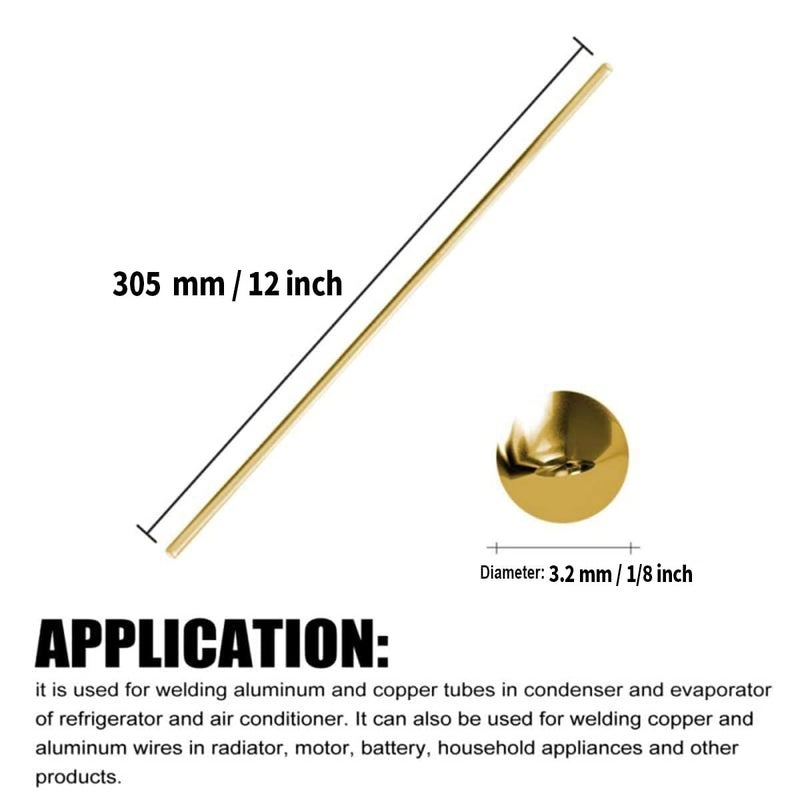 PGCOKO 20PCS 1/8 inch Solid Round Brass Rod Lathe Bar Stock Kit for DIY Craft Tool, 3.2mm / 1/8 inch in Diameter 12 inch in Length - Image 2